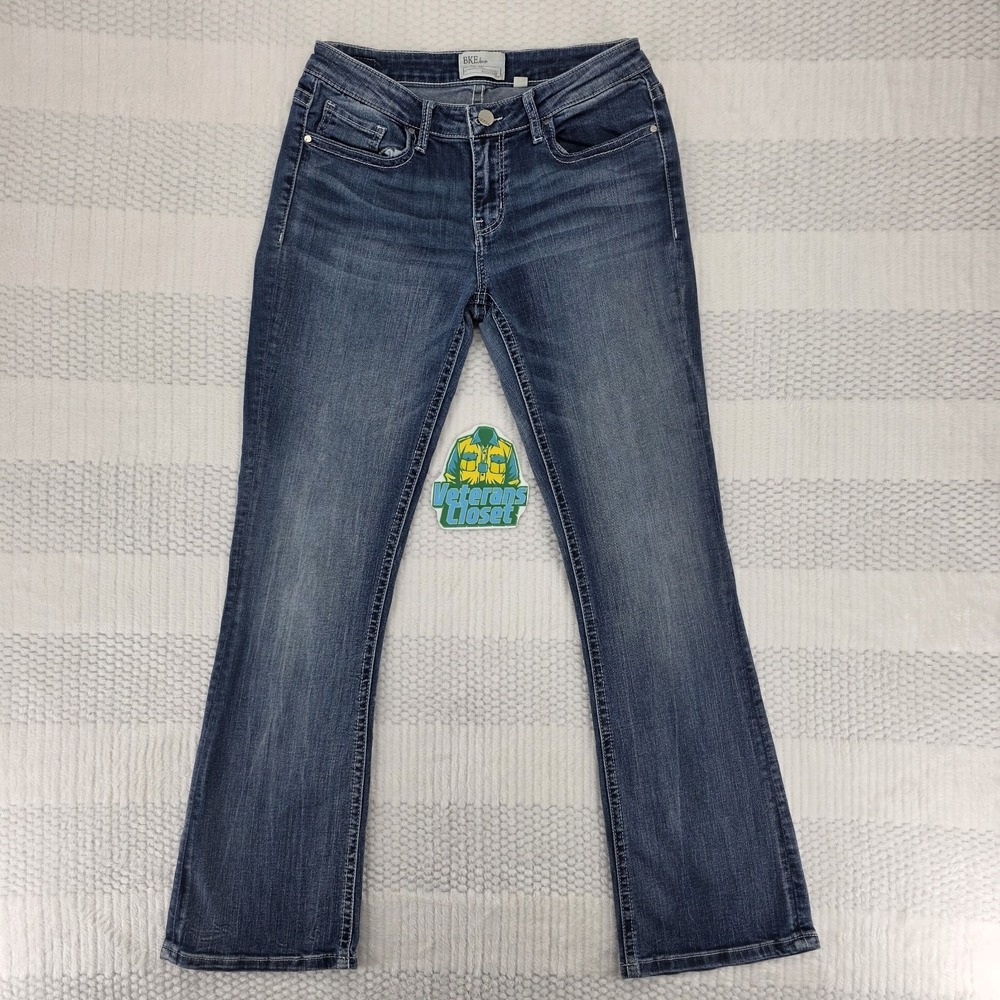 BKE Stella Bootcut Jeans Womens 29 Blue Denim Mid Rise Stretch